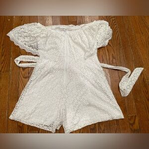 Fashion to Figure White Lace Romper